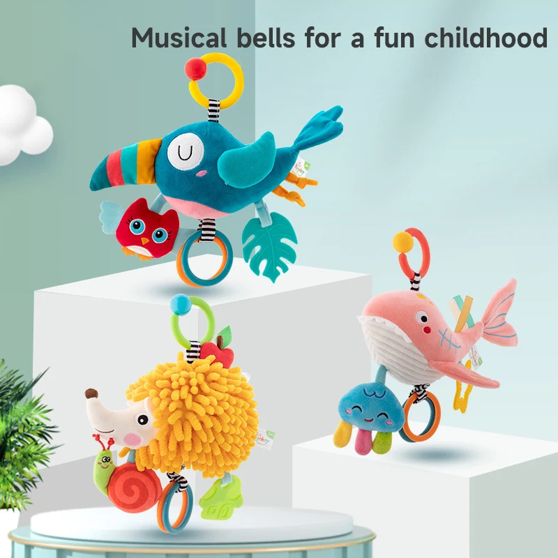 Kids Educational Songs - 0-6-12 mesi neonato morbido peluche animale
