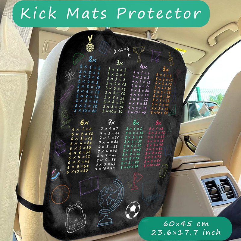Multiplication Table Mat - Coprisedile per auto impermeabile da 1