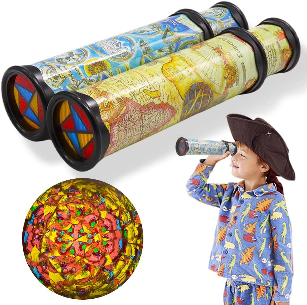Kids Education World - Caleidoscopio con rotazione scalabile Occhiali caleidoscopio