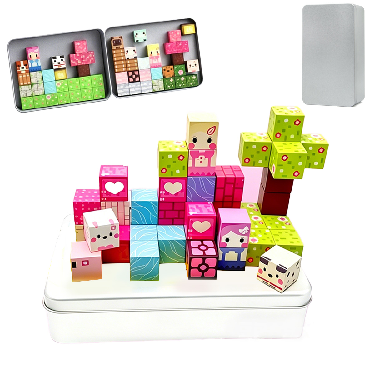 Kids Education World - Gioco di Costruzioni Magnetiche, Set di