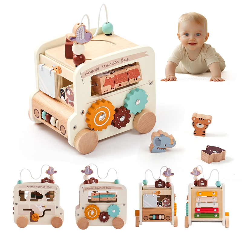 Kids Educational Game 3 - Giocattoli Montessori in Legno per Bambini,