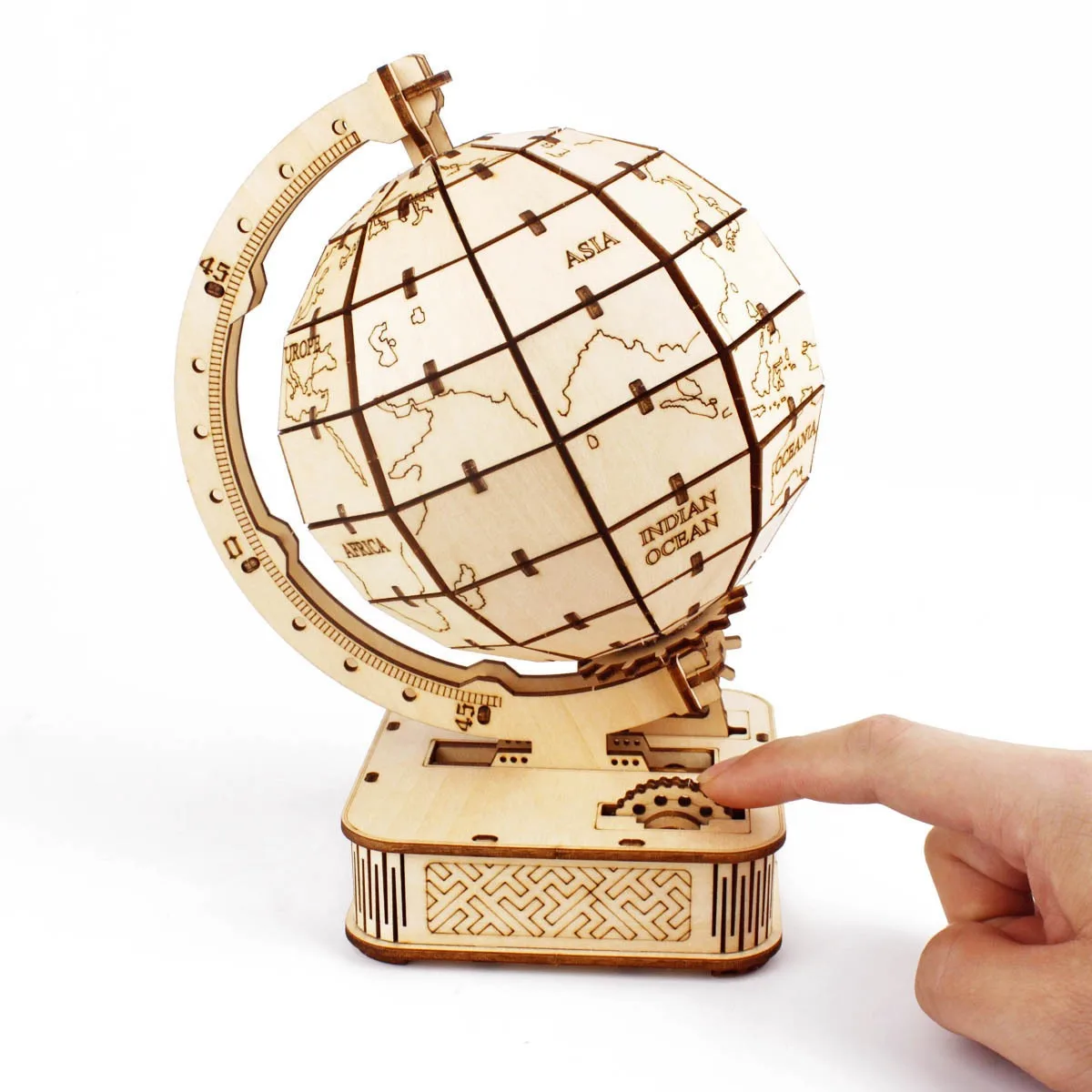 Puzzle Map World - Globo 3D Puzzle in legno Giocattolo