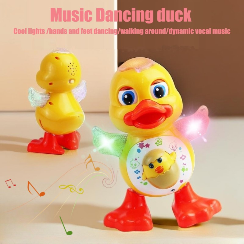 Kids Education Music - Giocattolo Elettrico Anatra Danzante Interattiva Musicale
