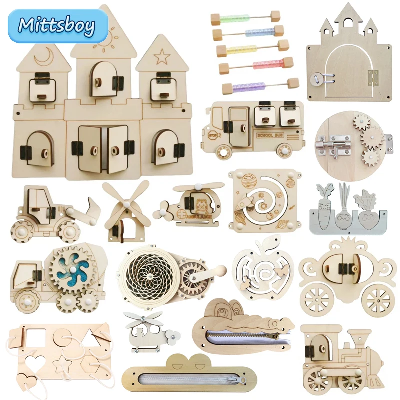 Kids Education Calculator - Montessori Tavola occupata Accessori in legno