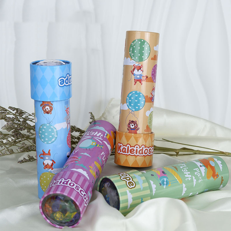Kids Education World - Classico caleidoscopio di latta con parti