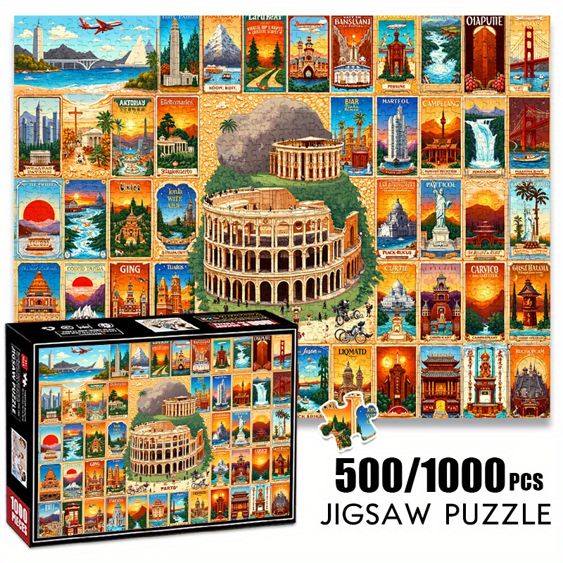 500/1000 pezzi di carta puzzle - Puzzle Map World recensione e prezzo