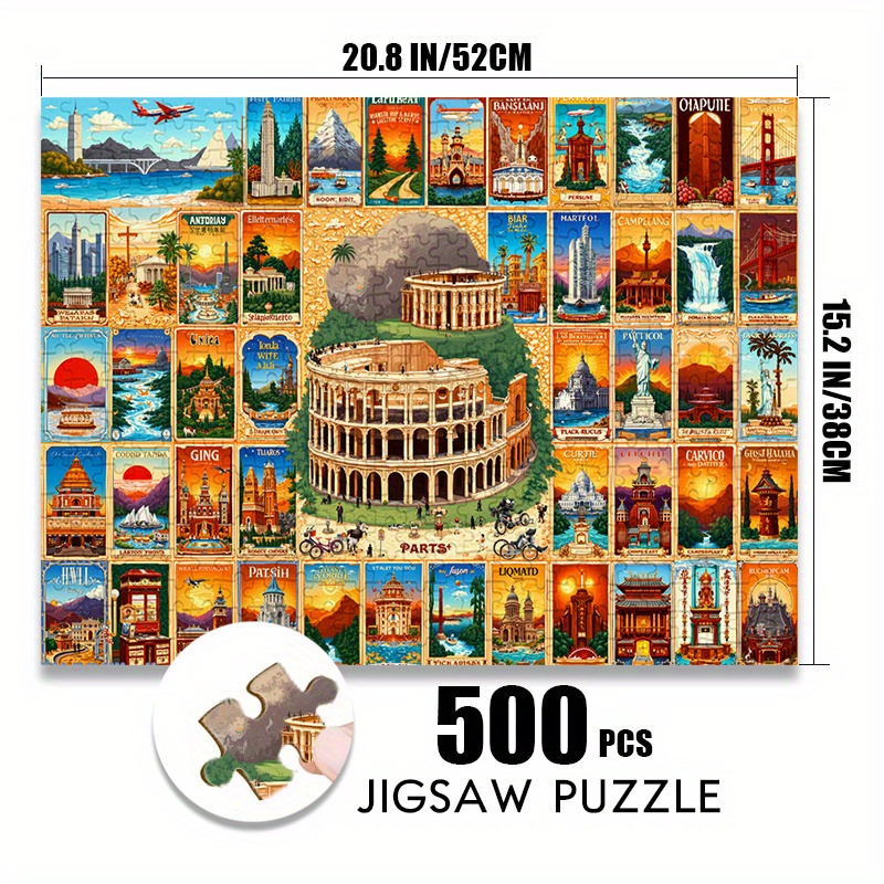 500/1000 pezzi di carta puzzle - Puzzle Map World recensione e prezzo