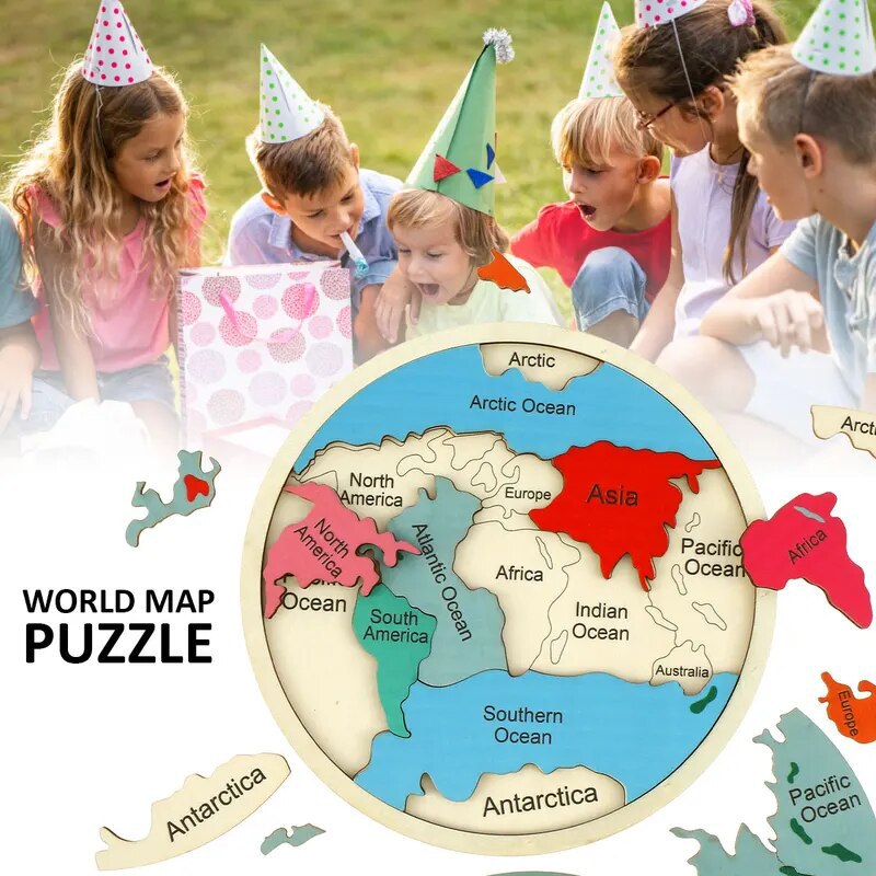 Puzzle in Legno della Mappa de - Puzzle Map World recensione e prezzo