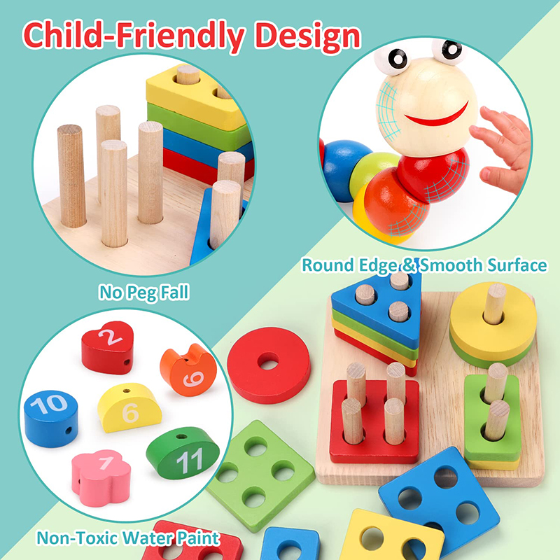 5-6 pz/set Montessori Giocatto - Kids Educational Game 3 recensione e prezzo
